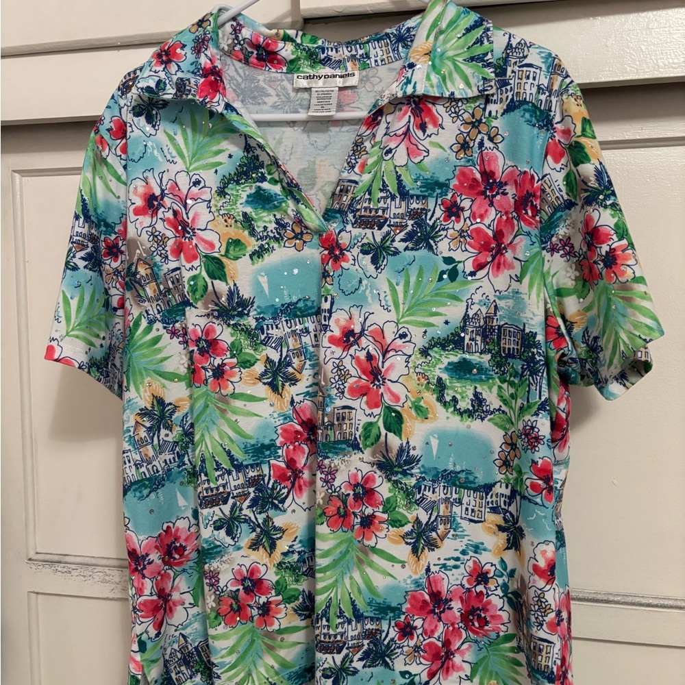 Colorful Floral Shirt